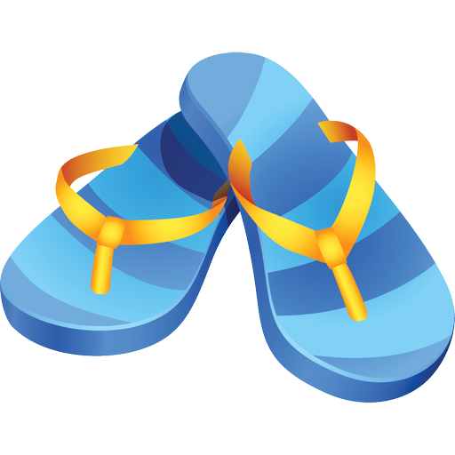 Summer Travel Flip Flops Icon Png