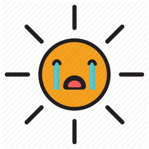Cry, Day, Rays, Sun, Sunshine, Tears, Yellow Icon