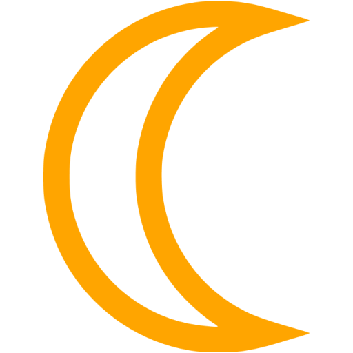 Orange Moon Icon