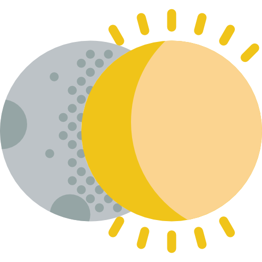 Weather, Space, Covering, Partial, Sun, Eclipse, Moon, Eclipses