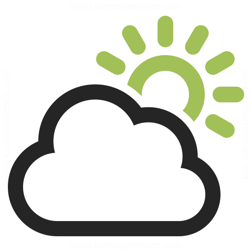 Cloud Sun Icon Iconexperience