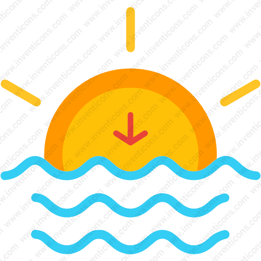 Download Sunset,sun,weather,sun Set,down Icon Inventicons