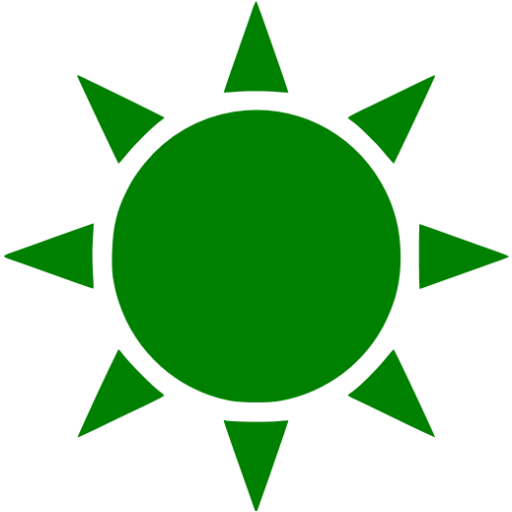 Green Sun Icon