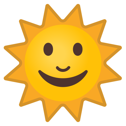 Sun With Face Icon Noto Emoji Travel Places Iconset Google