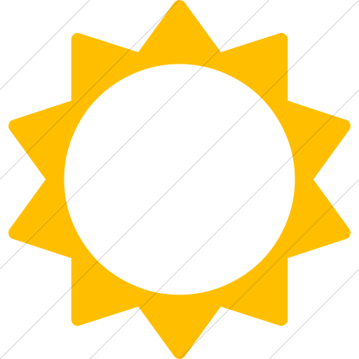 Simple Yellow Bootstrap Font Awesome Sun O Icon
