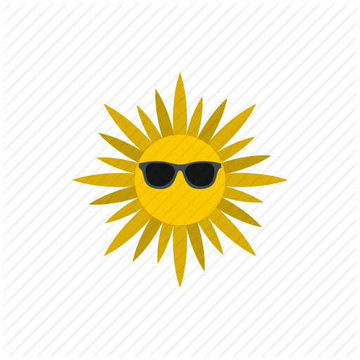 Heat, Hot, Sun, Sunburst, Sunglasses, Sunlight, Sunshine Icon
