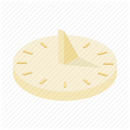 Ancient, Antique, Cartoon, Clock, Old, Sundial, Time Icon