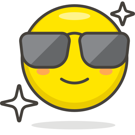 Smiling, Face, With, Sunglasses Icon Free Of Free Vector Emoji
