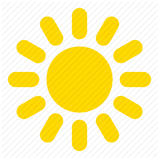 Solar, Sunny, Sunshine, Warm, Weather Icon