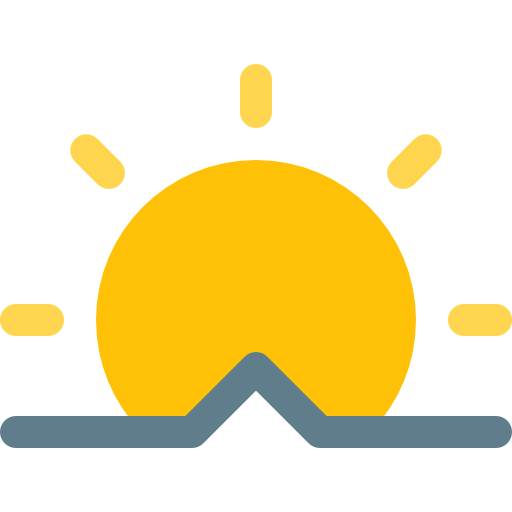 Sunrise Icon Weather Pixel Perfect