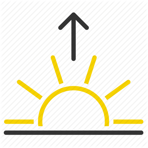 Horizon, Morning, Sun, Sunrise, Up Icon