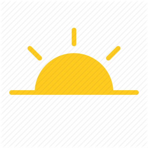 Morning, Sun, Sunrise, Sunset, Weather Icon