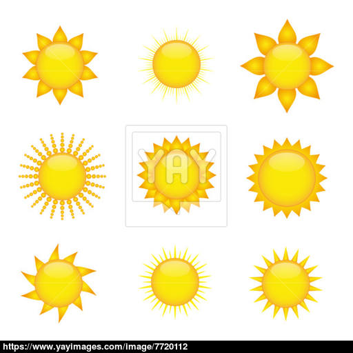Sun Icons Vector