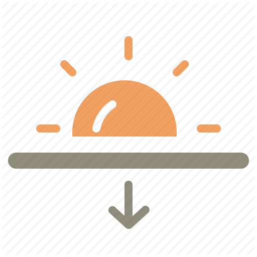 Sun, Sunset Icon