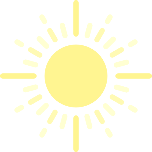 Sunny, Nature, Sun, Summer, Weather, Sunshine Icon
