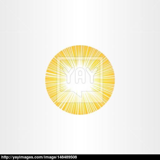Sunshine Rays Sun Icon Solar Energy Vector