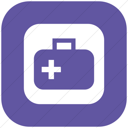 Flat Rounded Square White On Purple Ocha Humanitarians