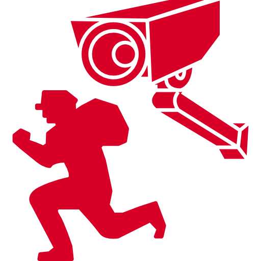 Surveillance Camera Filming A Robber Png