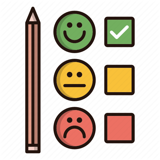 Customer, Emoji, Feedback, Satisfaction, Survey Icon