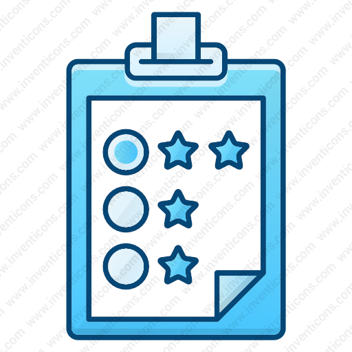 Download Clipboard,survey,feedback,rating Icon Inventicons