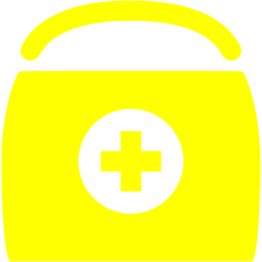 Yellow Survival Bag Icon