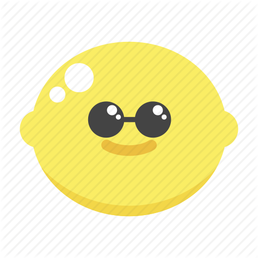 Cool, Cute, Glasses, Lemon, Swag Icon