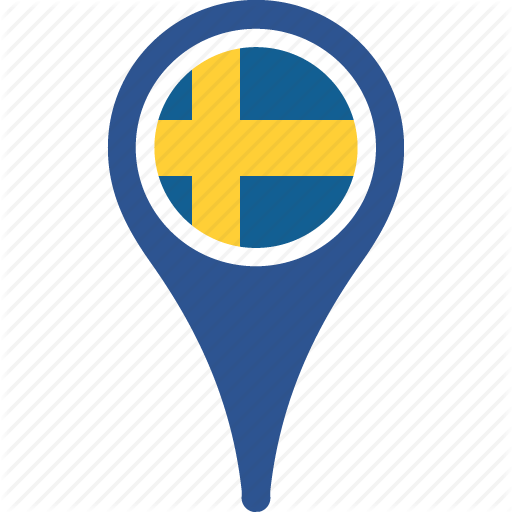 Country, Flag, Map, Sweden, World Icon