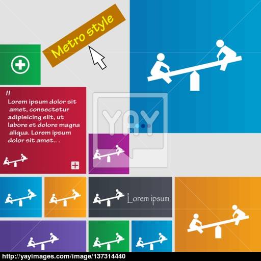 Swing Icon Sign Buttons Modern Interface Website Buttons