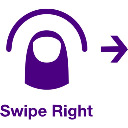 Indigo Swipe Right Icon