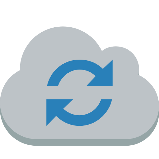 Cloud Sync Icon Small Flat Iconset Paomedia