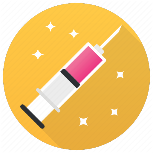 Healthcare, Injection, Needle, Syringe, Vaccination Icon