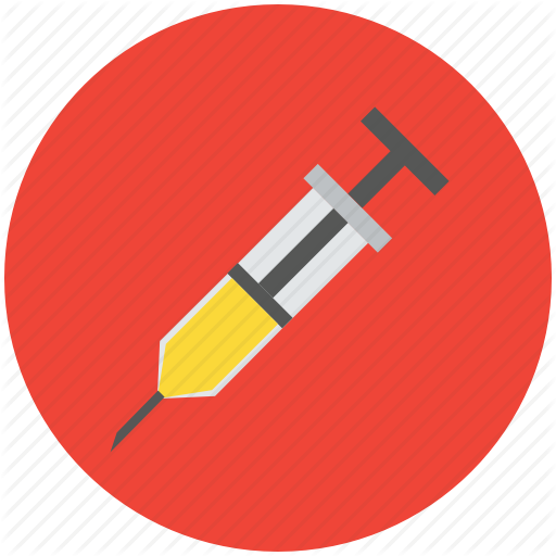 Injection, Medicine, Syringe, Treatment, Vaccine Icon