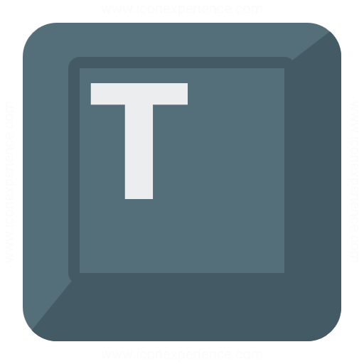 Iconexperience G Collection Keyboard Key T Icon