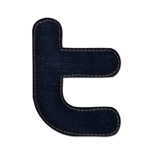 Twitter Icon Blue Jeans Social Media Iconset