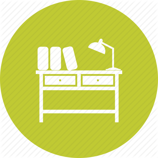 Book, Desk, L Library, School, Study, Table Icon