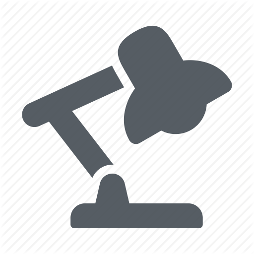 Desk, L Light, Office, Table Icon