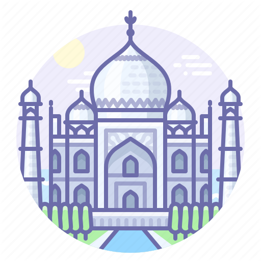 Agra, India, Mausoleum, Taj Mahal Icon
