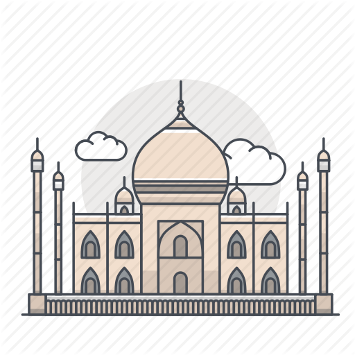 Building, India, Landmark, Mahal, Taj, Taj Mahal Icon