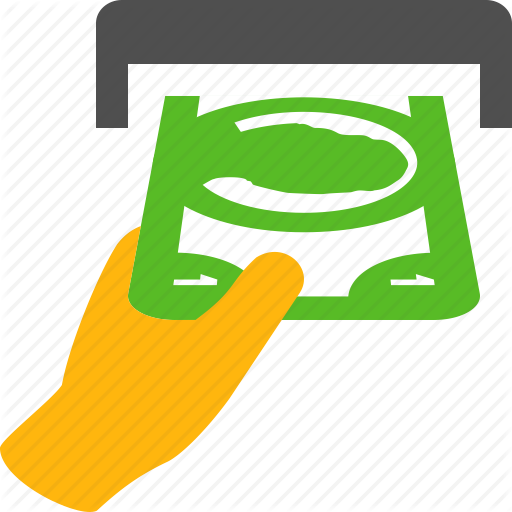Atm, Cash, Dollar, Give, Hand, Money, Take Icon