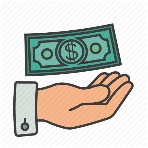 Dollar, Hand, Money, Take Money Icon