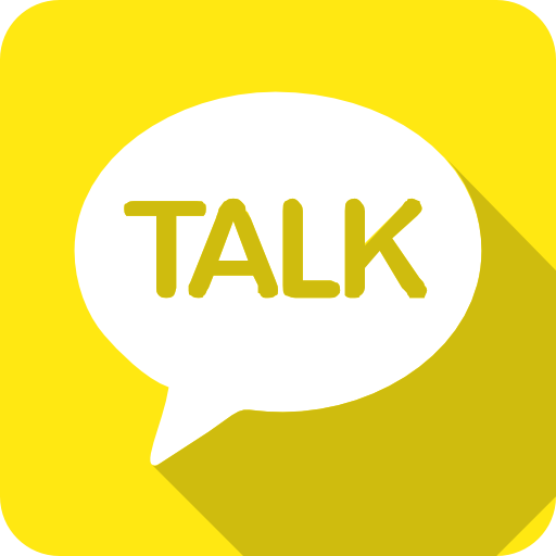 Kakao, Talk Icon Free Of Social Media Chamfered Corne