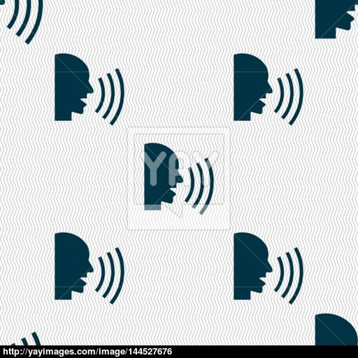 Talking Flat Modern Web Icon Seamless Abstract Background