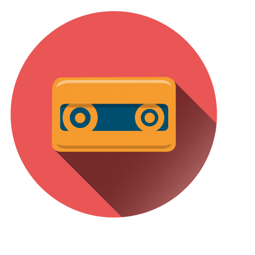 Cassette Tape Circle Icon