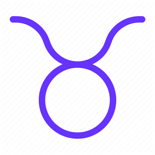 Astrology, Horoscope, Iconos, Signs, Taurus, Zodiac Icon