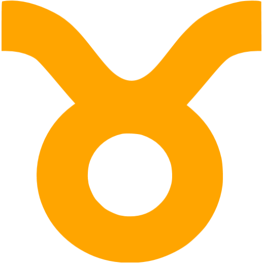 Orange Taurus Icon