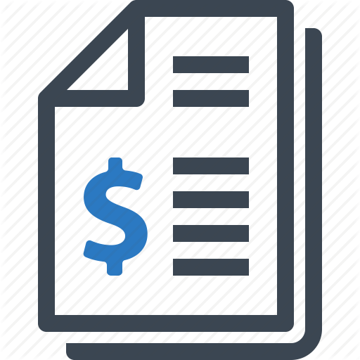 Bill, Financial Report, Invoice, Receipt, Tax Icon