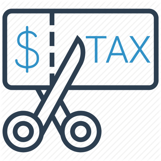Cut, Scissors, Tax Icon