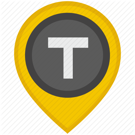 Car, Location, Pointer, T, Taxi Icon