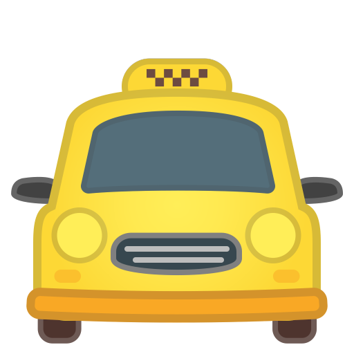 Oncoming Taxi Icon Noto Emoji Travel Places Iconset Google