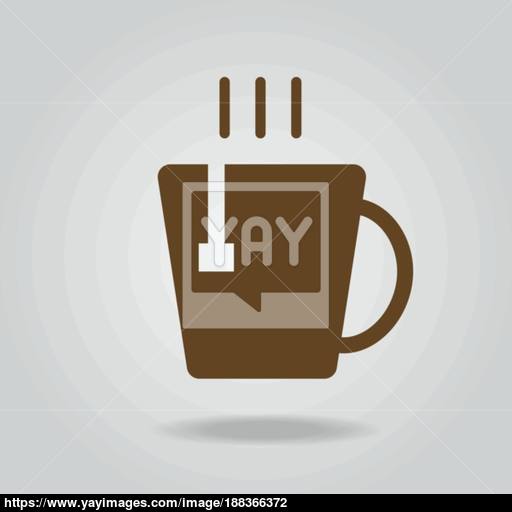 Hot Tea Cup Icon Vector Vector